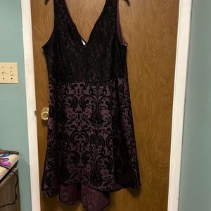 NWT Maurice’s purple and black formal dress size Plus 1